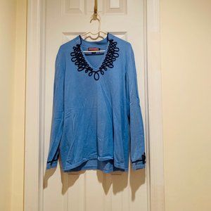 Vineyard Vines blue tunic sweater Sz XL
